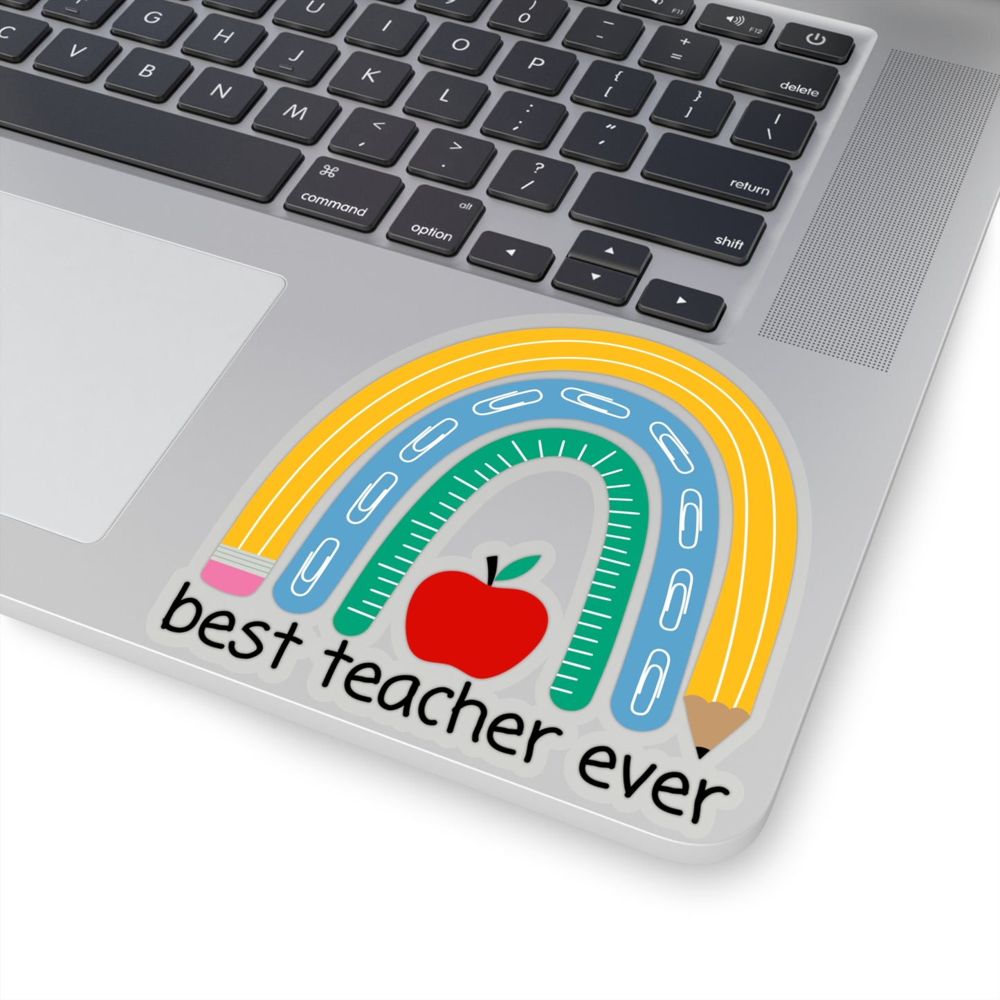 Best Teacher Sticker, Elementary Kindergarten School Appreciation Laptop Decal Vinyl Cute Waterbottle Tumbler Car Waterproof Bumper Wall