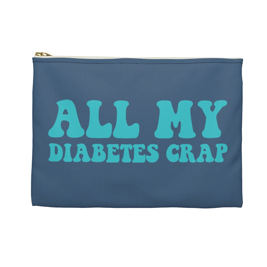 All My Diabetes Crap, Funny Diabetic Supply Travel Bag Zipper Pouch, Gift for Her Him Type 1 Accessory Starcove Fashion