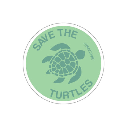 Save the Turtles Sticker, Vsco Sea Turtle Stickers Green Laptop Vinyl Cute Waterproof Tumbler Car Bumper Waterbottle Flask Label Wall Decal Starcove Fashion