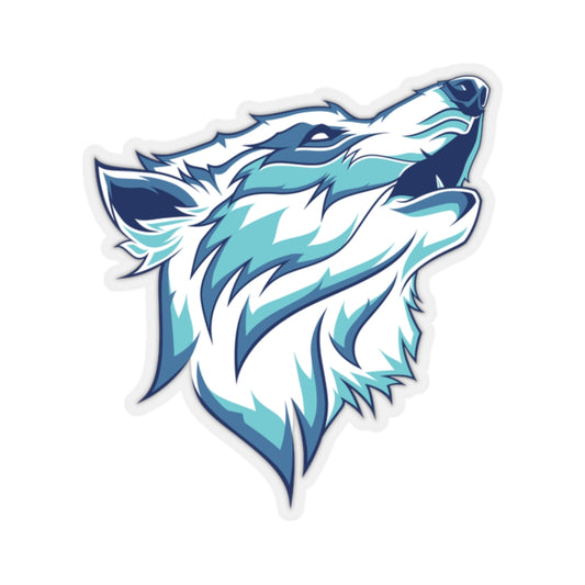 Wolf Head Sticker, Animal Tattoo Cute Vinyl Decal Label Phone Transparent Clear Mini Small Large Cool Art Computer Flask Starcove Fashion