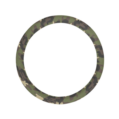 Camouflage Steering Wheel Cover with Anti-Slip Insert, Green Camo Army Print Car Auto Wrap Protector Men Women Accessories Starcove Fashion
