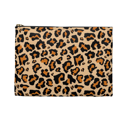 Leopard Makeup Bag, Animal Print Cheetah Pencil Case Pouch Holder, Cute Pen Coin Travel Cosmetic Bag Accessory Canvas Zipper Organizer Starcove Fashion