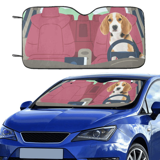 Custom Pet Dog Cat Windshield Sun Shade, Photo Personalized Car Accessories Auto Vehicle Truck Protector Window Visor Screen Block Sunshade