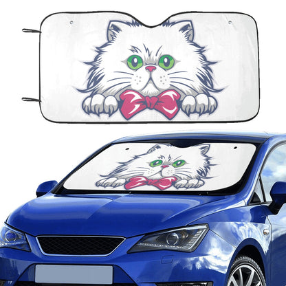 Cats Sunshade, Car Windshield Sun Shade Kitten Shield Blocker Accessories Auto Cover Protector Window Visor Women Screen Decor Universal Starcove Fashion