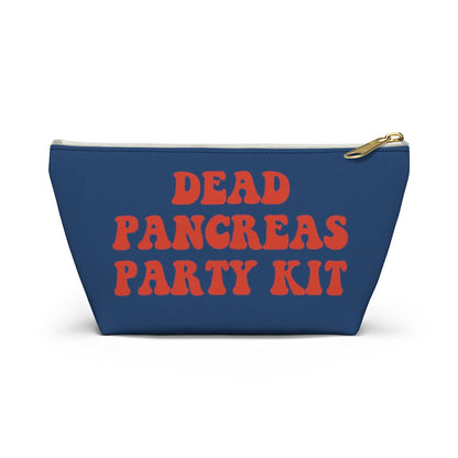 Dead Pancreas Party Kit, Diabetes Supply Bag, Fun Diabetic Supply Case, Cute Carrying Case Gift, Type 1 Diabetes Accessory Zipper Pouch Bag w T-bottom Starcove Fashion