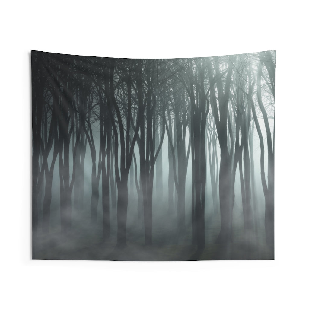 Foggy Tree Forest Tapestry, Landscape Nature Indoor Wall Art Hanging Tapestries Large Small Decor Home Dorm Room Gift Starcove Fashion