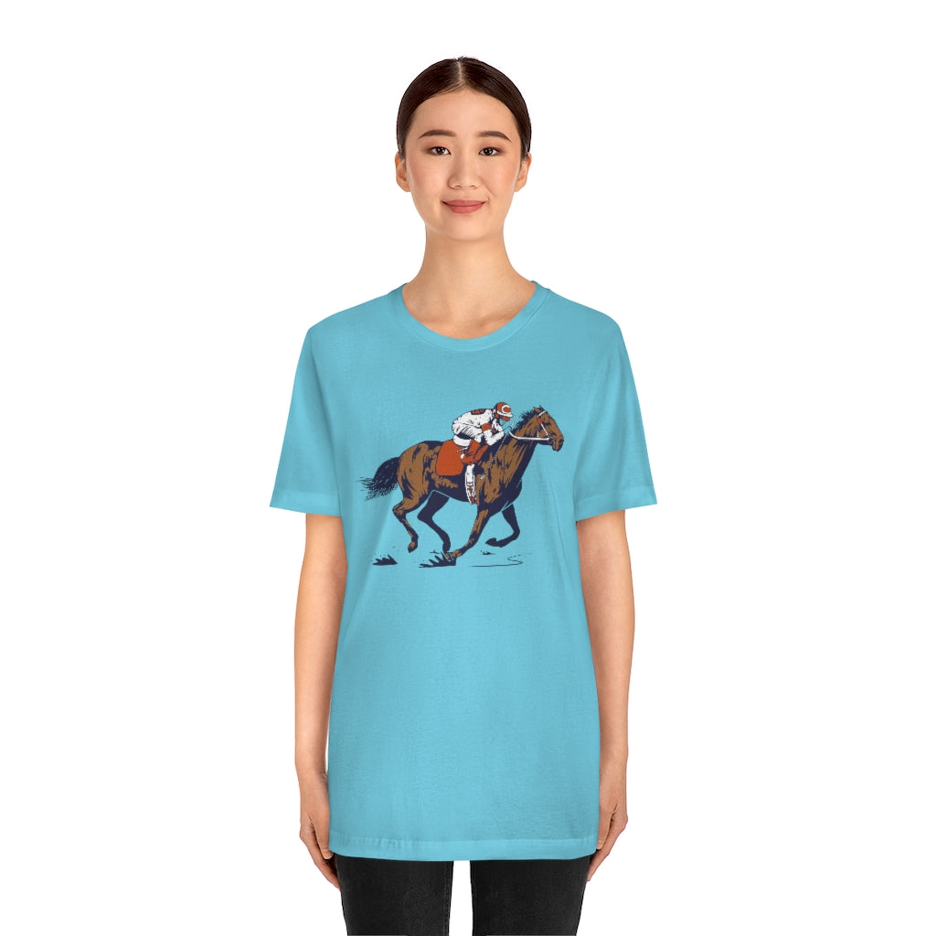 Horse Racing Tshirt, Track Party Jockey Country Equestrian Riding Men Women Girl Adult Aesthetic Graphic Crewneck Tee Shirt Top Starcove Fashion