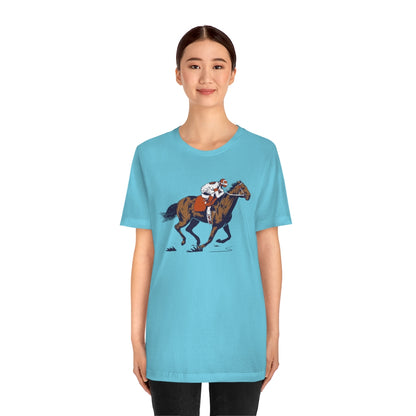 Horse Racing Tshirt, Track Party Jockey Country Equestrian Riding Men Women Girl Adult Aesthetic Graphic Crewneck Tee Shirt Top Starcove Fashion
