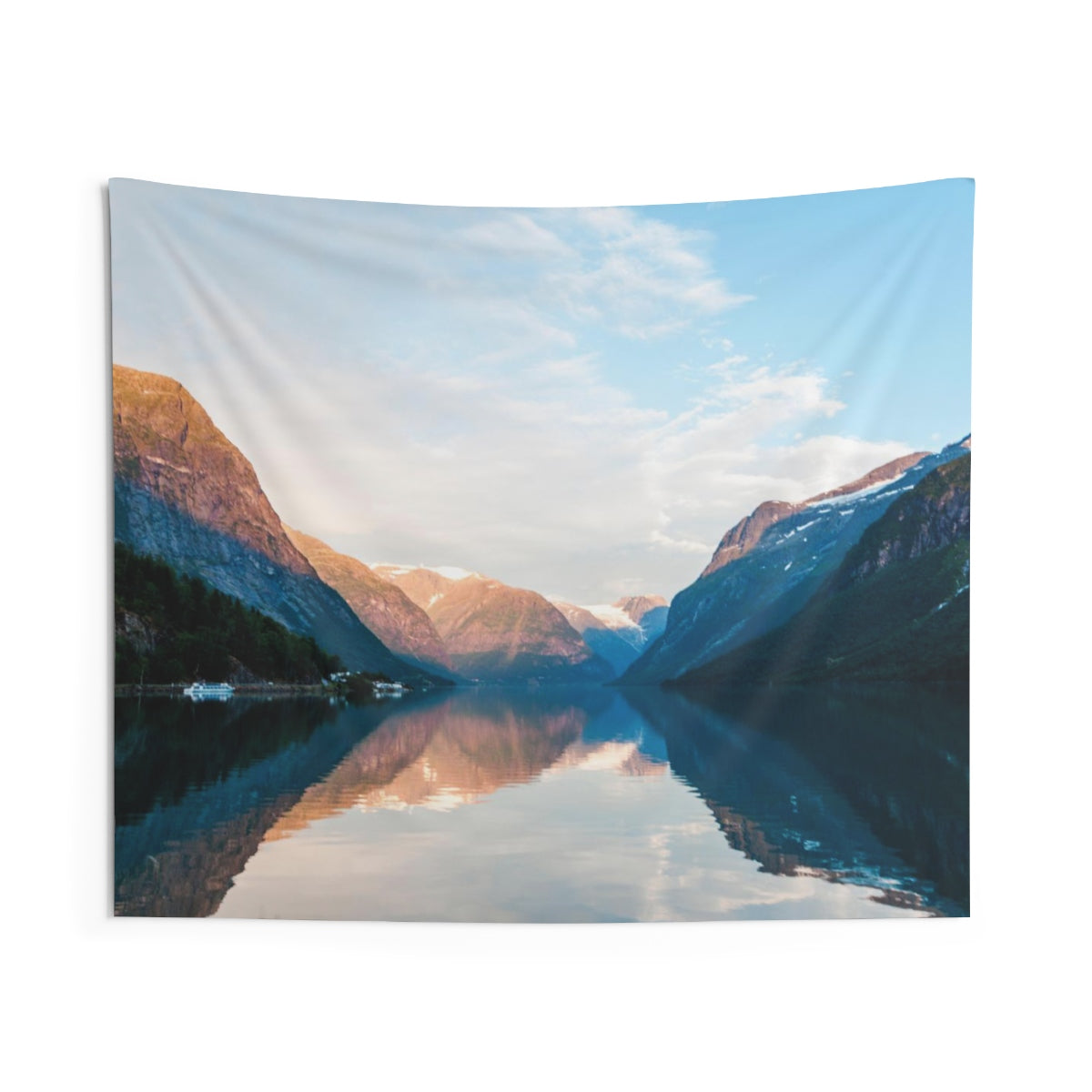 Lake Mountain Tapestry, Indoor Wall Scenic Rocky Mountains Landscape Nature Dorm Hanging Decor Starcove Fashion