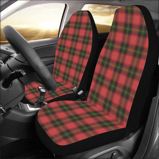 Buffalo Plaid Car Seat Covers 2 pc, Red Green Tartan Pattern Check Lumberjack Front Seat Covers Truck Car SUV Seat Protector Accessory Starcove Fashion