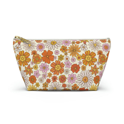 Floral Pouch Bag, Vintage Retro Cute Canvas Travel Wash Makeup Toiletry Bath Organizer Zip Cosmetic Gift Accessory Large Small Zipper Women Starcove Fashion