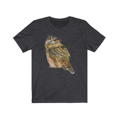 Owl Tshirt, Bird Animal Watercolor Wild Life Art Men Women Adult Graphic Crewneck Tee Top Starcove Fashion