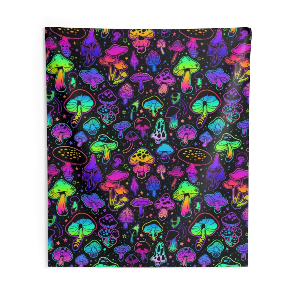 Mushroom Tapestry, Trippy Psychedelic Landscape Indoor Wall Aesthetic Art Hanging Large Small College Dorm Room Gift Starcove Fashion
