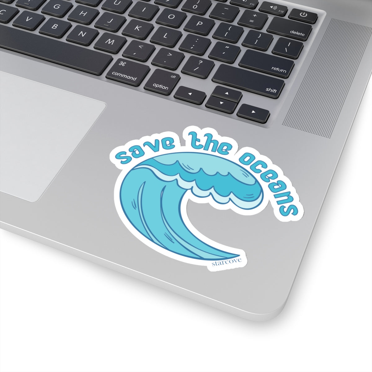 Save the Oceans Car Decals, Blue Sea Wave Beach Stickers Gift  Laptop Vinyl Cute Water bottle Tumbler Car Bumper Aesthetic Wall Phone Mural Starcove Fashion