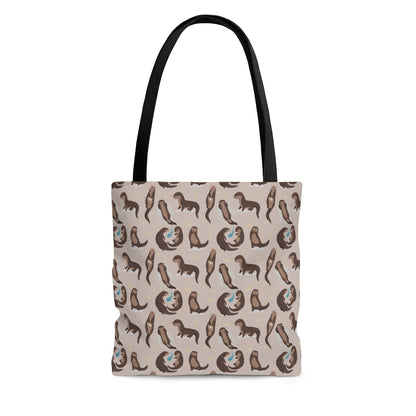 Sea Otter Tote Bag, Cute Animal Gift Canvas Beach Market Travel Reusable Art Shoulder Small Large Bag Starcove Fashion