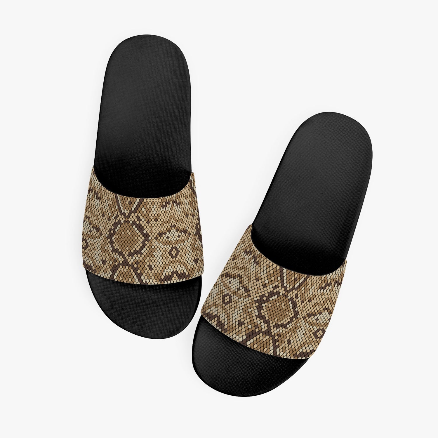 Snakeskin Print Slides Sandals, Animal Men Women Designer Shoe Flat Wedge Slippers Casual Slippers Flip Flops Slip On Starcove Fashion