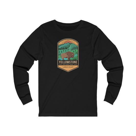 Yellowstone Unisex Long Sleeve Tshirt, National Park Men Women Designer Graphic Aesthetic Crew Neck Tee
