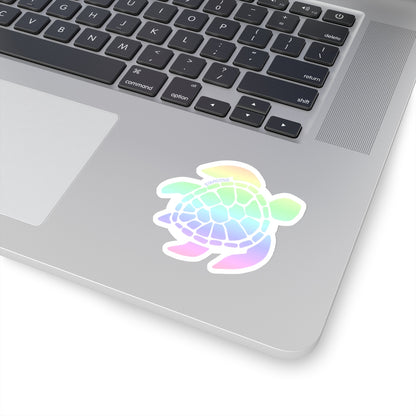 Pastel Sea Turtle Sticker, Rainbow Ocean Vsco Laptop Vinyl Cute Waterproof Tumbler Car Bumper Waterbottle Aesthetic Wall Decal Stickers Starcove Fashion
