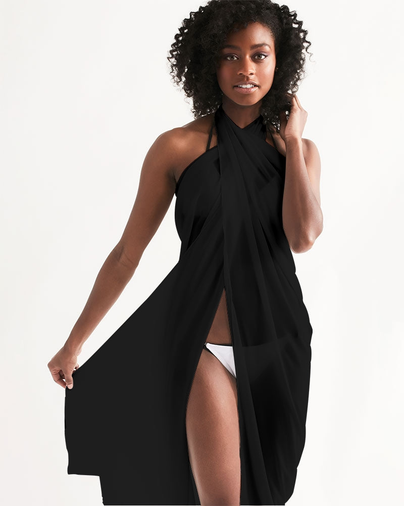 Black Swimsuit Cover Up Women, Beach Bathing suit Wrap Front Sarong Bikini Sexy Long Flowy Skirt Dress Coverup Swimwear Starcove Fashion
