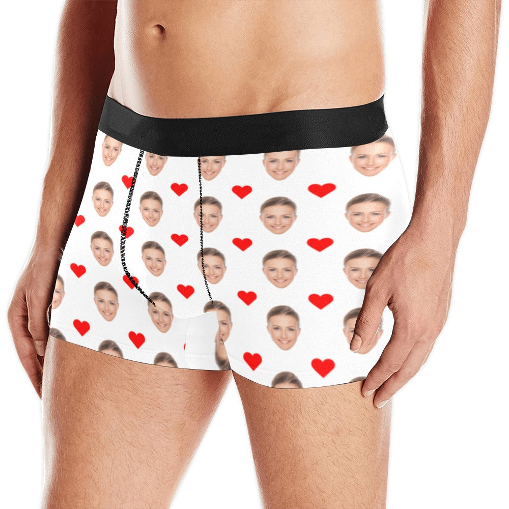 InterestPrint Custom Mens Boxer Briefs Personalized Face on Boxers Underwear  Funny Gift Hearts at  Men's Clothing store