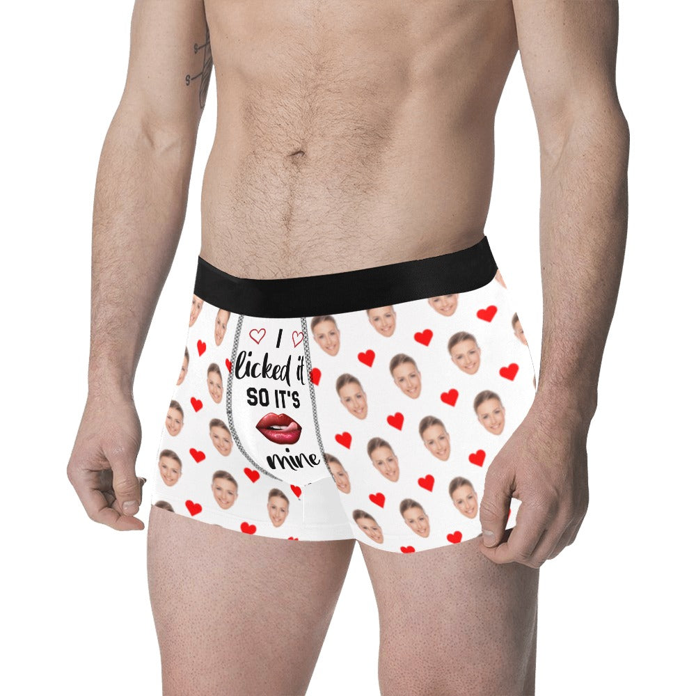 I Licked It so It's Mine Custom Face Men Boxers Briefs Underwear, Funn –  Starcove Fashion