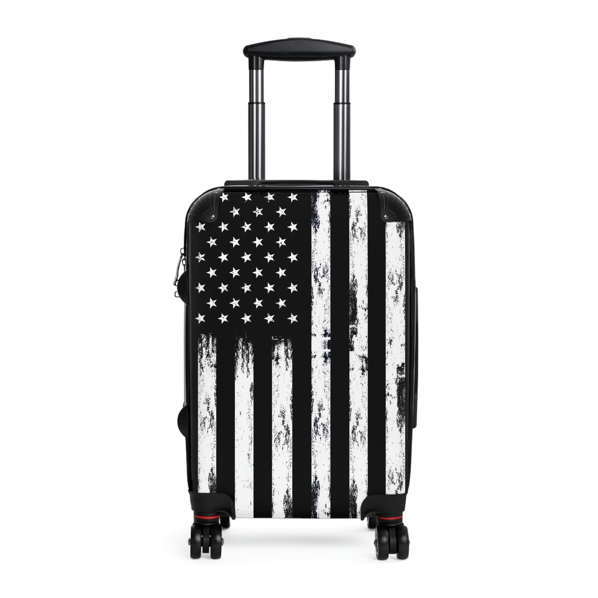American Flag Suitcase Luggage, USA Carry On With 4 Wheels Cabin Travel Small Large Set Rolling Spinner Lock Designer Hard Shell Case Starcove Fashion