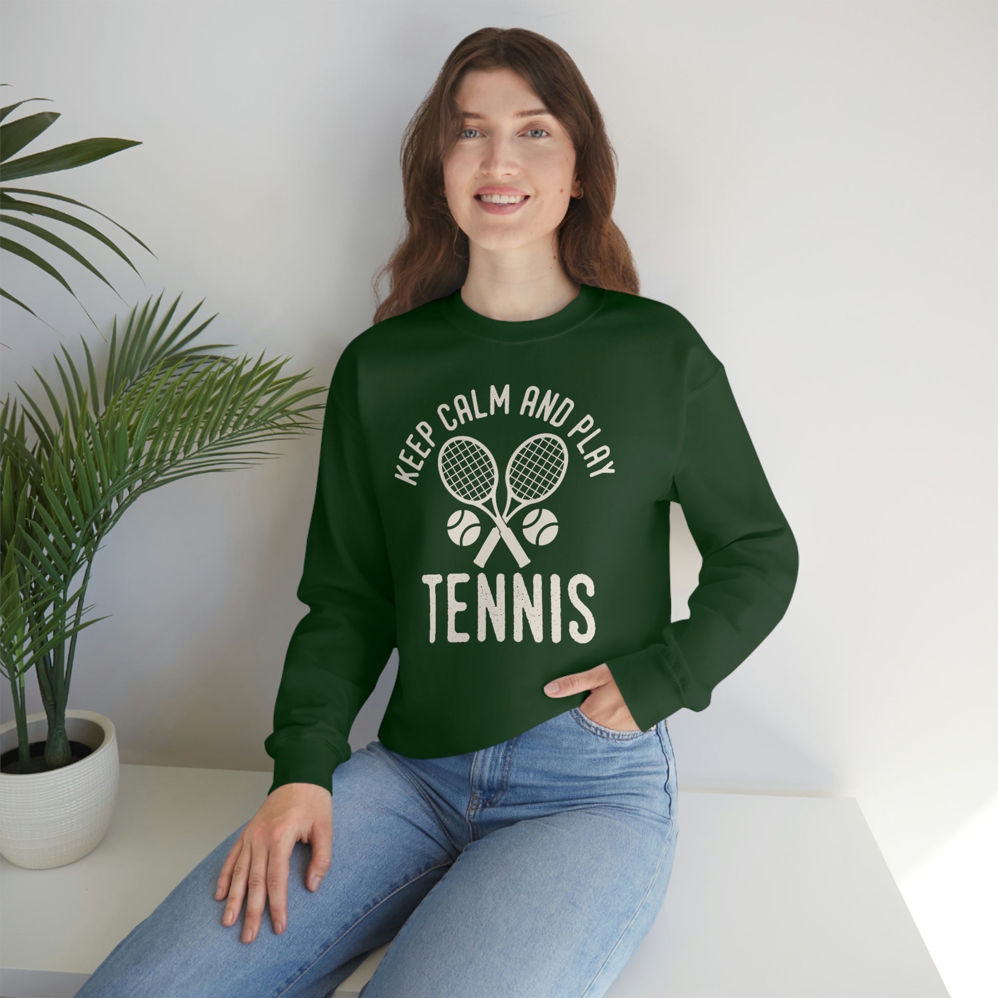 Tennis Sweatshirt, Funny Rackets Graphic Crewneck Fleece Cotton Sweater Jumper Pullover Men Women Adult Aesthetic Top Starcove Fashion