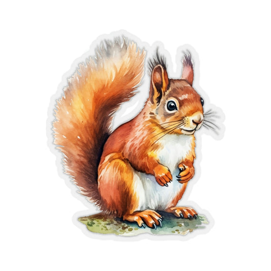 Squirrel Sticker, Animal Art Laptop Decal Vinyl Cute Waterbottle Tumbler Car Waterproof Bumper Aesthetic Die Cut Wall Clear Starcove Fashion