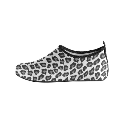 Snow Leopard Water Women Shoes, Animal Print Yoga Aqua Pool Socks, Beach Slipper Water Slip On Swim River Boat shoes Starcove Fashion