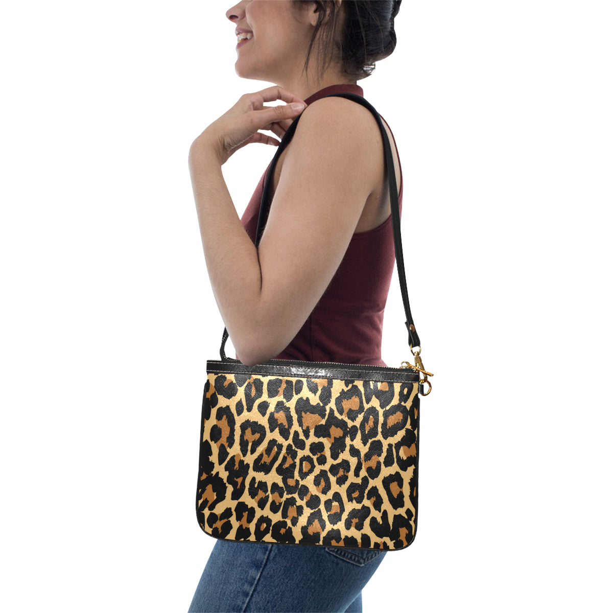 Leopard Print Crossbody Bag/hair on Hide Bag/ Leather Shoulder Bag/ Animal  Print Crossbody Bag/leopard Print Purse Gifts for Her - Etsy