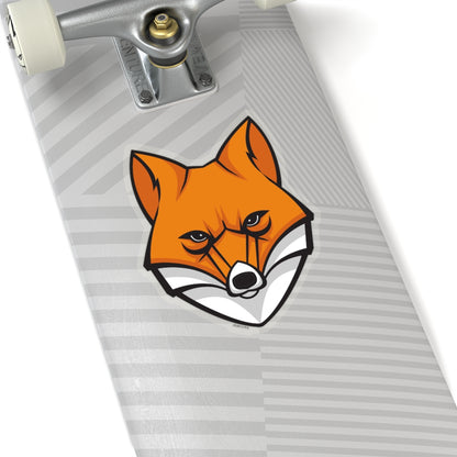 Fox Head Sticker, Animal Orange Laptop Decal Vinyl Cute Waterbottle Tumbler Car Bumper Aesthetic Label Wall Mural Starcove Fashion