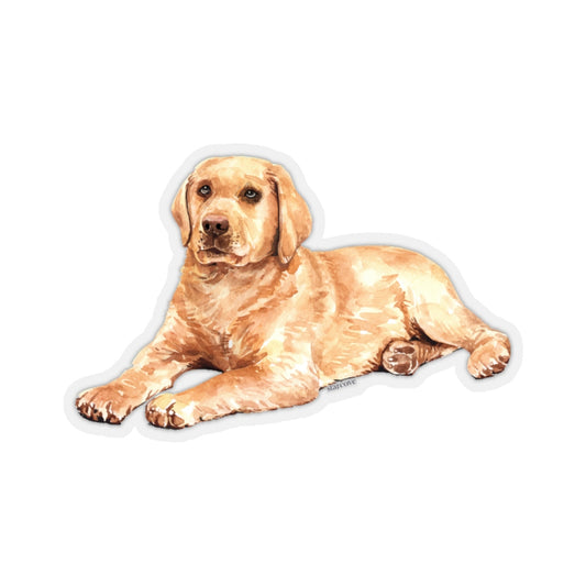 Labrador Retriever Dog Sticker, Watercolor Animal Laptop Decal Vinyl Cute Waterbottle Tumbler Car Bumper Aesthetic Label Wall Mural Starcove Fashion