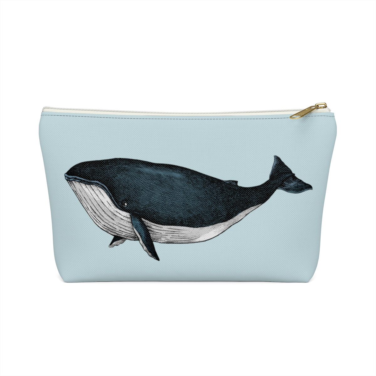 Blue Whale Pouch Bag, Canvas Beach Travel Wash Makeup Toiletry Bag Ocean Small Large Bath Organizer Cosmetic Gift Accessory Zipper Pouch Starcove Fashion