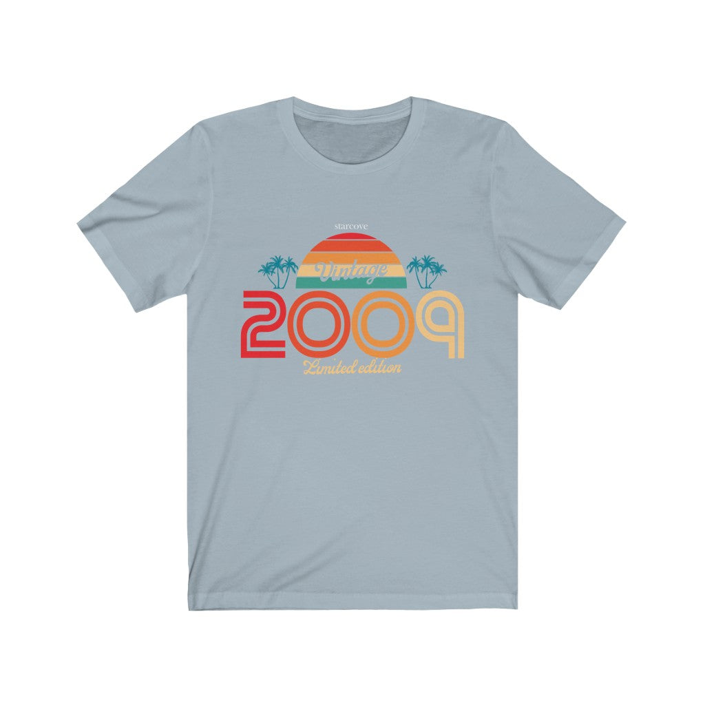 Vintage 2009 Birthday Adult Shirt, Turning 11 Years Gift Limited Edition 11th Old Party Awesome Eleven Tropical Sunset Palm Tree Tee Starcove Fashion