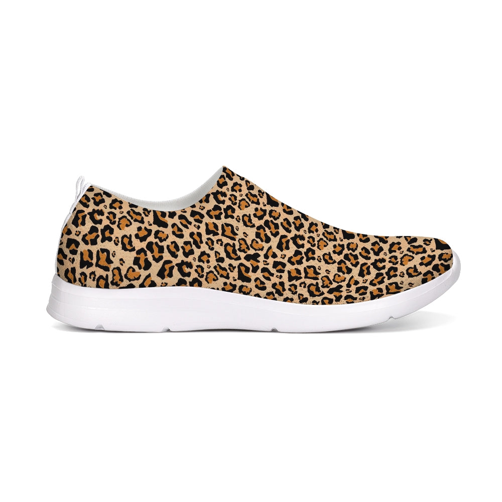 Leopard Print Slip On Shoes, Breathable Sneaker Canvas Men Women Animal Print Cheetah Custom Design Starcove Fashion