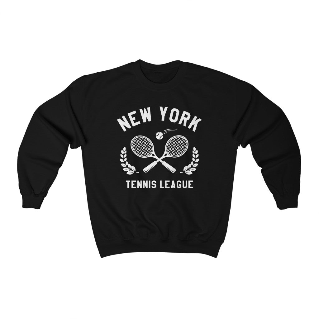 New York Tennis Sweatshirt, NYC Vintage Graphic NY Crewneck Fleece Cotton Sweater Jumper Pullover Men Women Adult Aesthetic Top Starcove Fashion