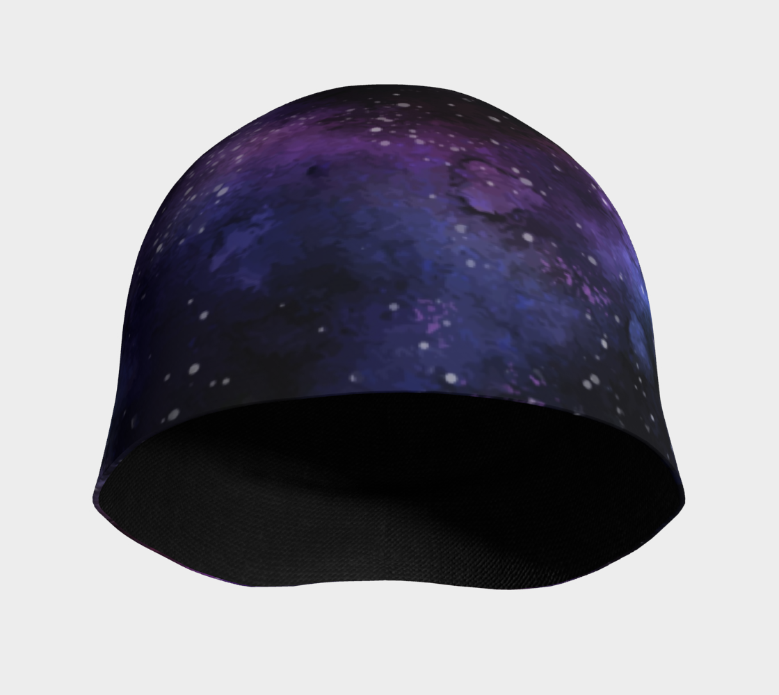 Purple Galaxy Beanie, Outer Space Soft Fleece Party Men Women Stretchy Winter Kids Baby Youth Aesthetic Cap Hat Gift Starcove Fashion