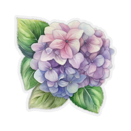 Hydrangea Flowers Sticker, Floral Nature Art Laptop Decal Vinyl Cute Waterbottle Tumbler Car Waterproof Bumper Die Cut Wall Mural Starcove Fashion