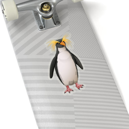 Rockhopper Penguin Sticker, Animal Laptop Decal Vinyl Cute Waterbottle Tumbler Car Waterproof Bumper Aesthetic Wall Mural Starcove Fashion
