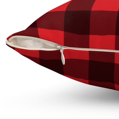 Buffalo Plaid Pillow Case, Square Red and Black Check Throw Decorative Cover Starcove Fashion