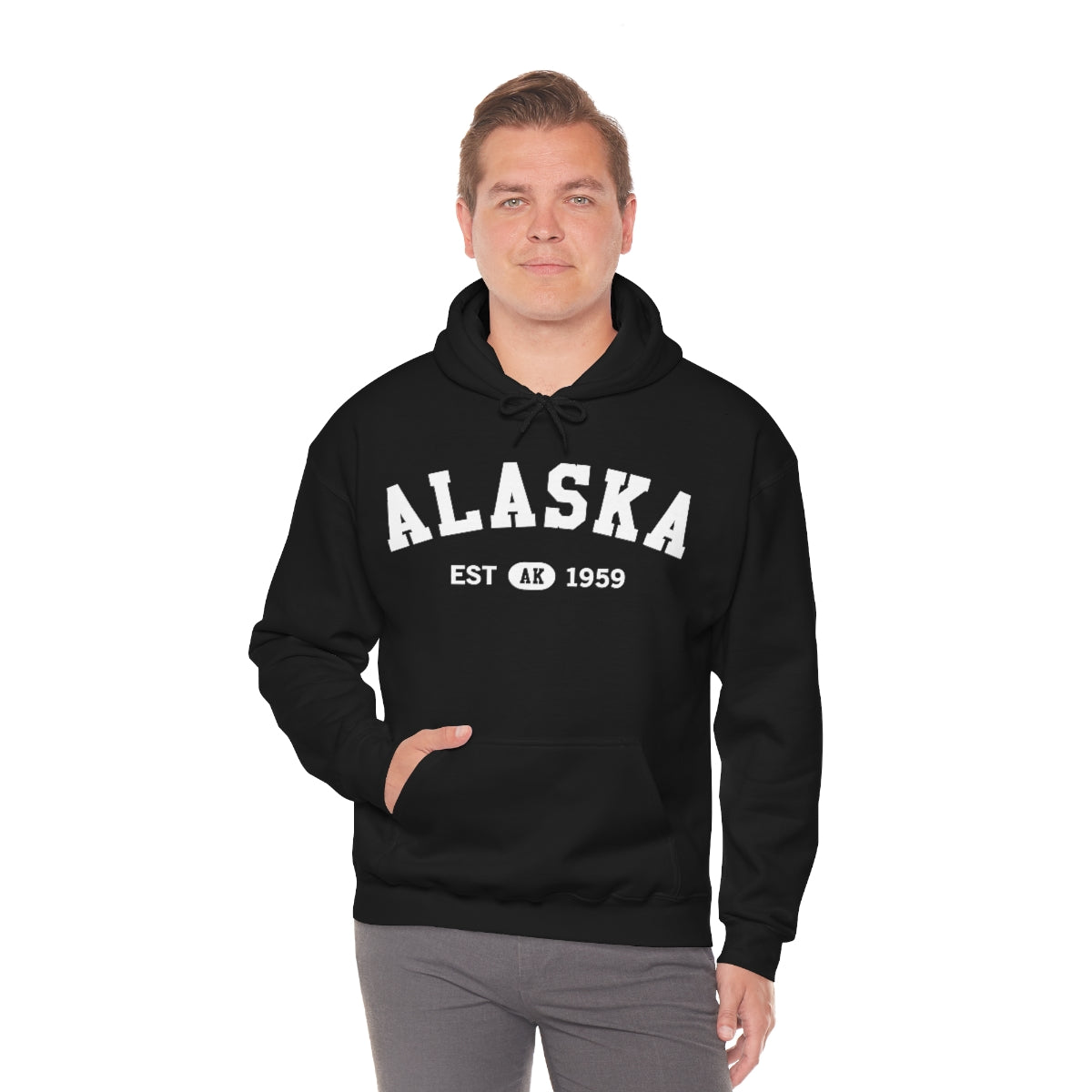 Alaska AK State Hoodie, I Love Retro Vintage Home Pride Travel Souvenir USA Gifts Cruise Pullover Men Women Hooded Sweatshirt Starcove Fashion