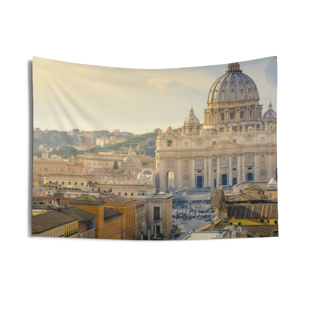 Vatican Italy Tapestry, Landscape Indoor Wall Aesthetic Art Hanging Large Small Decor Home College Dorm Room Gift Starcove Fashion