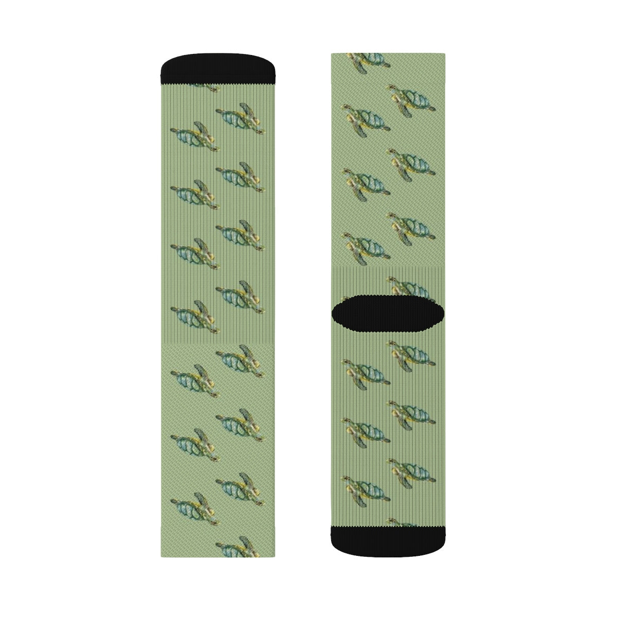 Sea Turtle Socks, 3D Sublimation Printed Socks Green Women Men Funny Fun Novelty Cool Funky Crazy Casual Cute Unique Gift Starcove Fashion