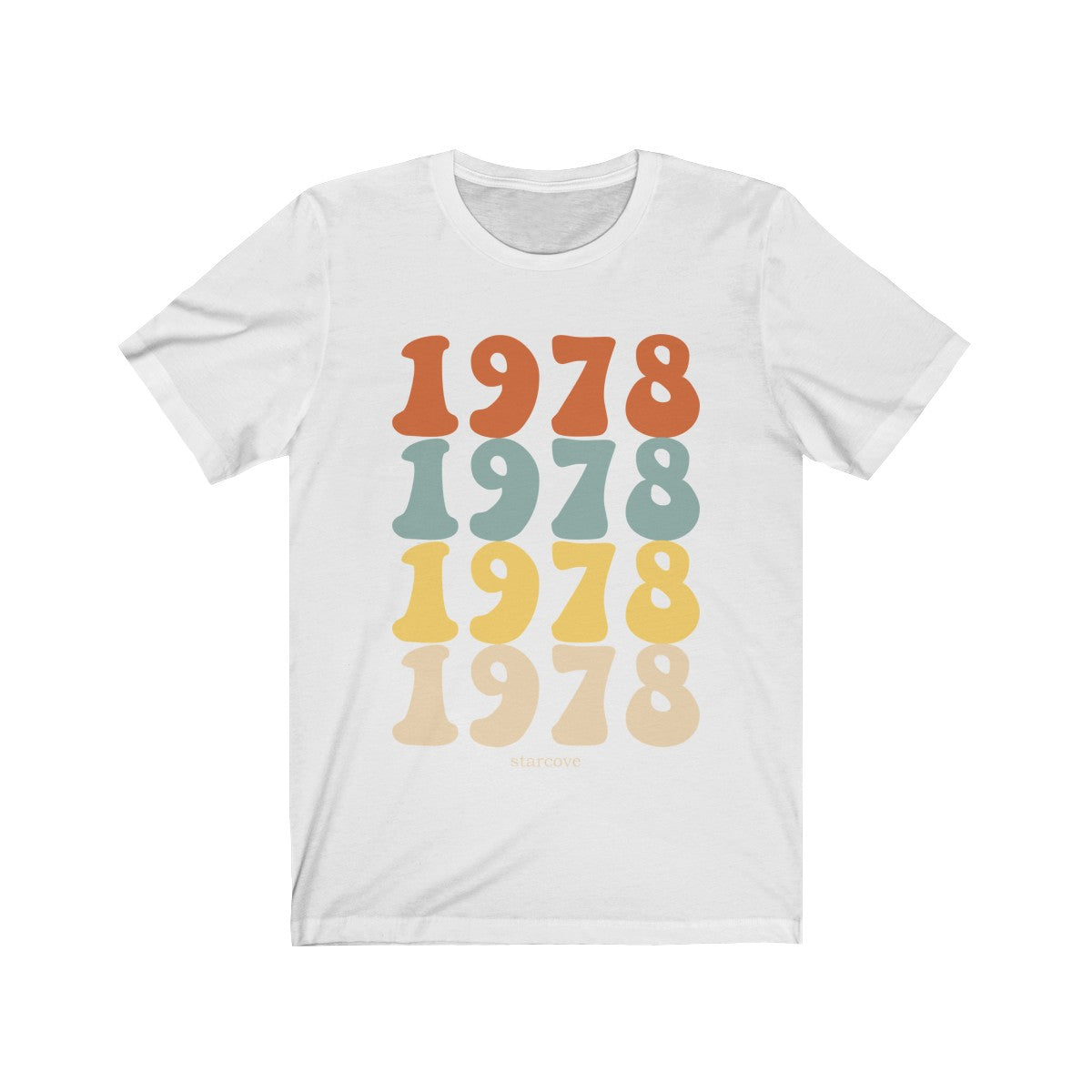1978 shirt, 45th Birthday Party Turning 45 Years Old, 70s Retro Vintage gift Idea Women Men, Born Made in 1978 Funny present Dad Mom TShirt Starcove Fashion