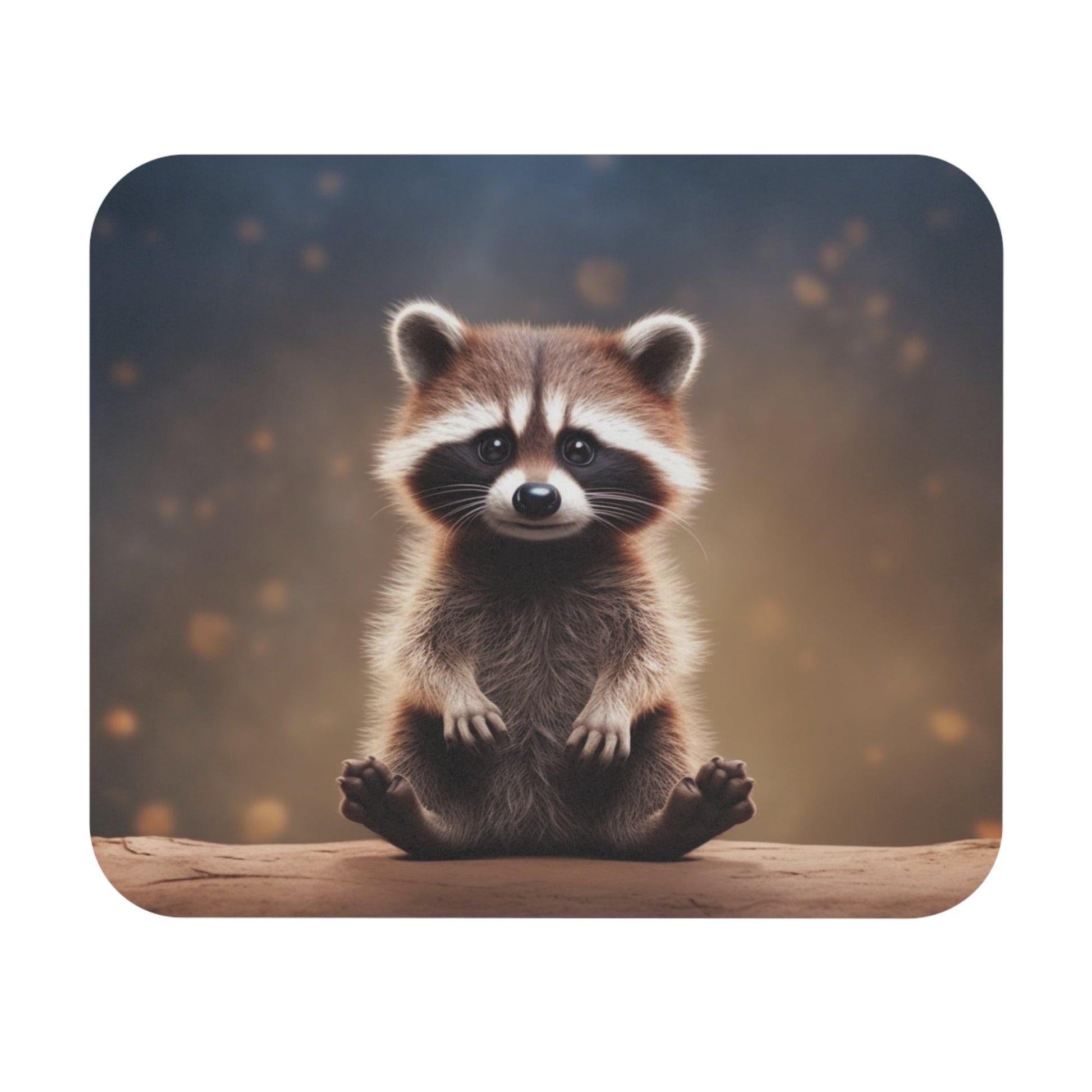 Cute Raccoon Mouse Pad, Animal Computer Gaming Unique Desk Cool Decorative Aesthetic Design Square Mat Starcove Fashion