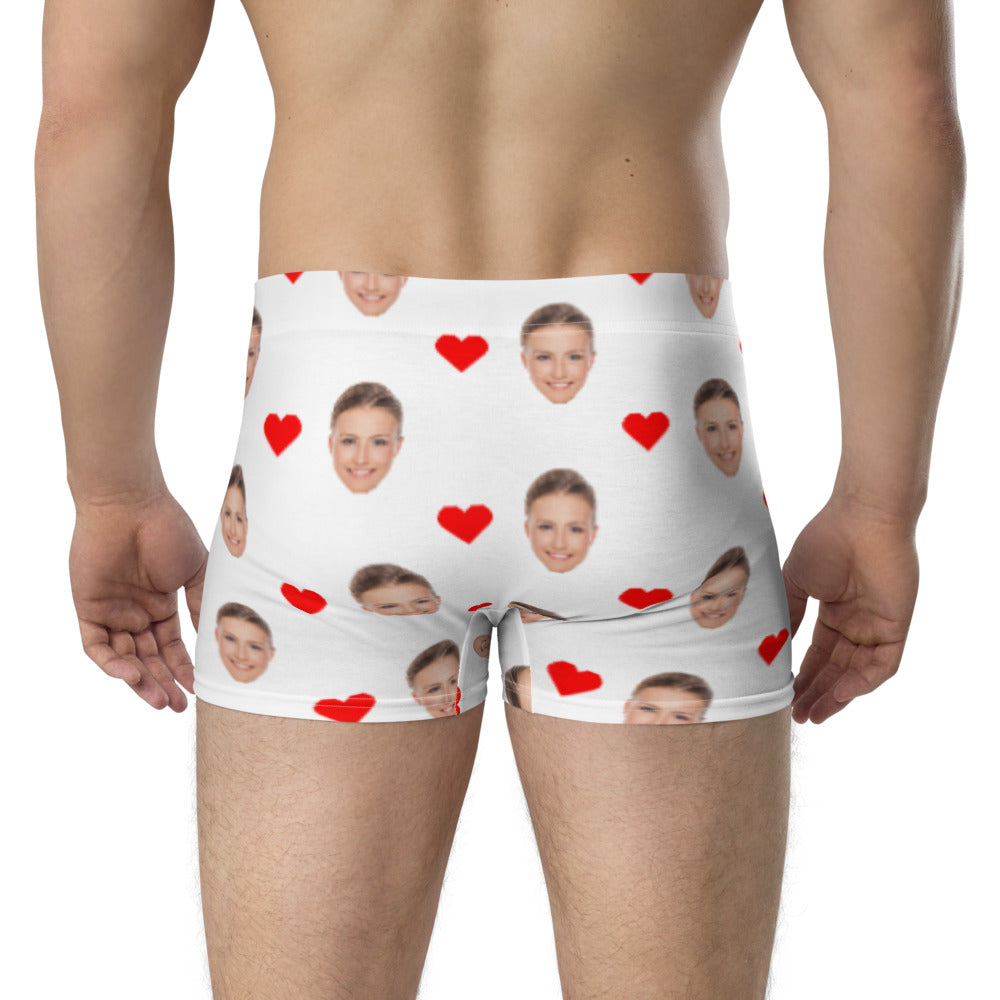 Personalized Face Men Boxers Briefs, Custom Romantic Husband Boyfriend Anniversary Birthday Valentine Gifts Him Print Underwear Starcove Fashion