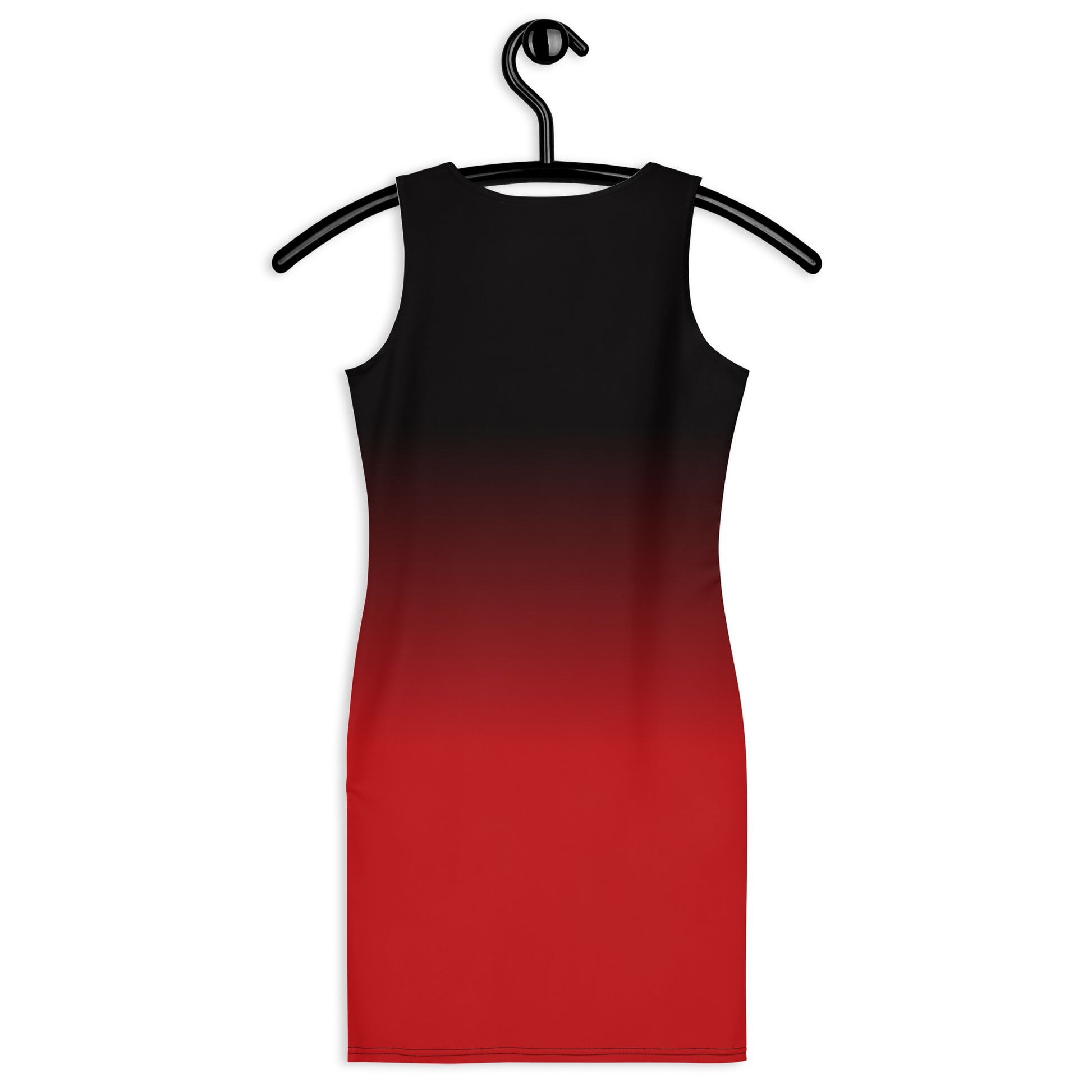Ombre Bodycon Dress, Black and Red Summer Beach Dip Dye Gradient Evening Festival Sexy Pencil Mini Cocktail Dress Women Girls Starcove Fashion