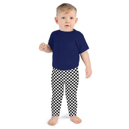 Checkered Kids Girls Leggings (2T-7), Black and White Check Toddler Children Cute Printed Yoga Pants Fun Tights Gift Starcove Fashion