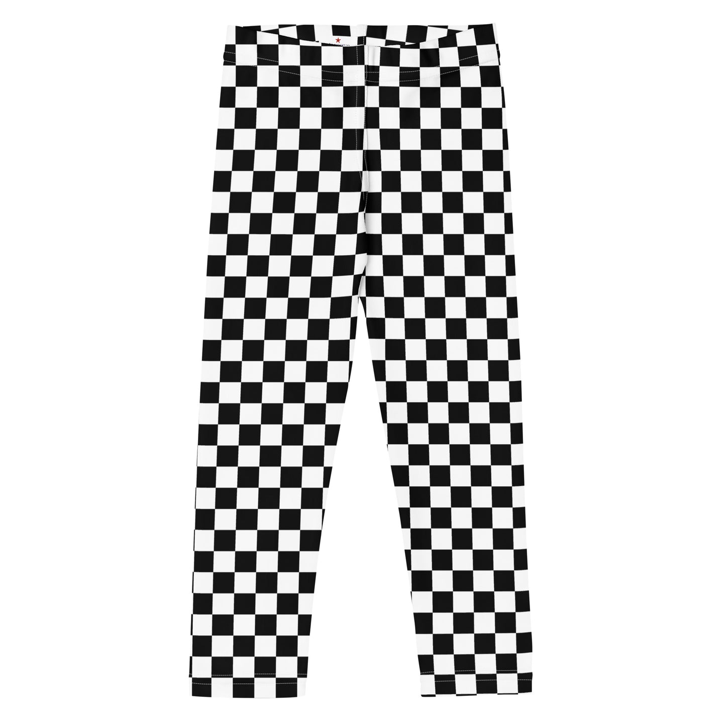 Checkered Kids Girls Leggings (2T-7), Black and White Check Toddler Children Cute Printed Yoga Pants Fun Tights Gift Starcove Fashion