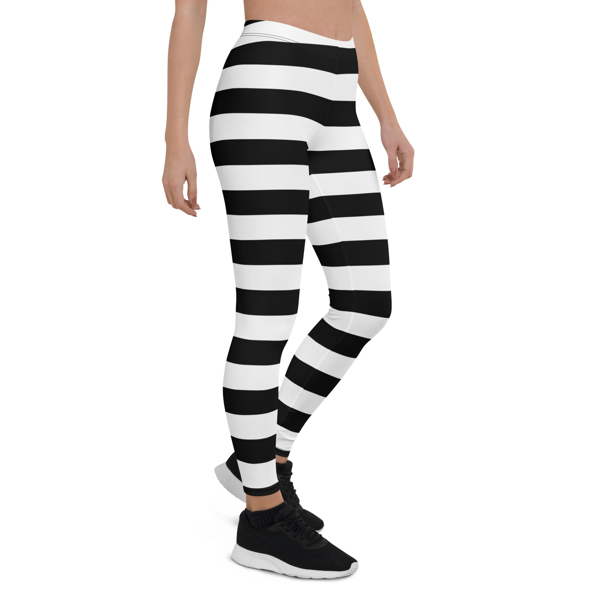 Red and Black Striped Leggings Women, Halloween Witch Goth Printed Yog |  Designer tights, Striped leggings, Printed yoga pants